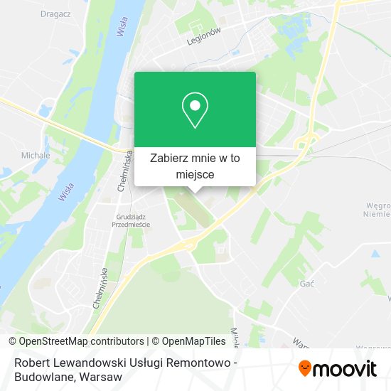 Mapa Robert Lewandowski Usługi Remontowo - Budowlane