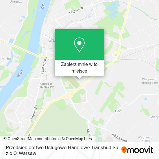 Mapa Przedsiebiorstwo Uslugowo Handlowe Transbud Sp z o O