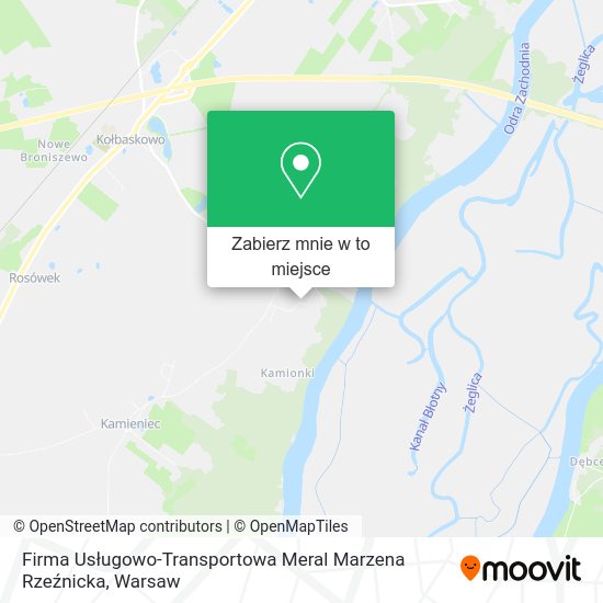 Mapa Firma Usługowo-Transportowa Meral Marzena Rzeźnicka