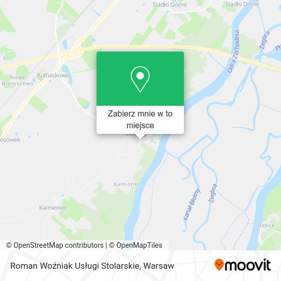 Mapa Roman Woźniak Usługi Stolarskie