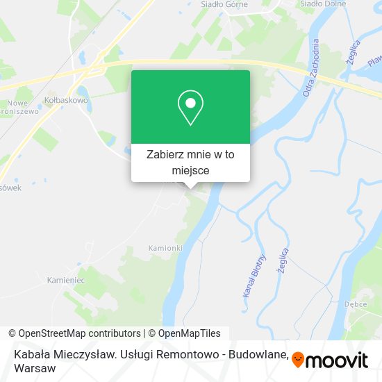 Mapa Kabała Mieczysław. Usługi Remontowo - Budowlane