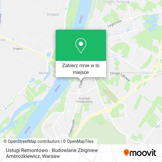 Mapa Usługi Remontowo - Budowlane Zbigniew Ambrożkiewicz