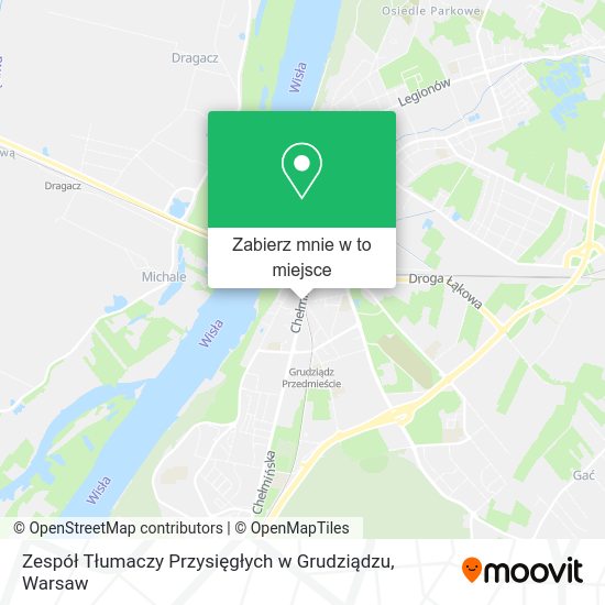 Mapa Zespół Tłumaczy Przysięgłych w Grudziądzu