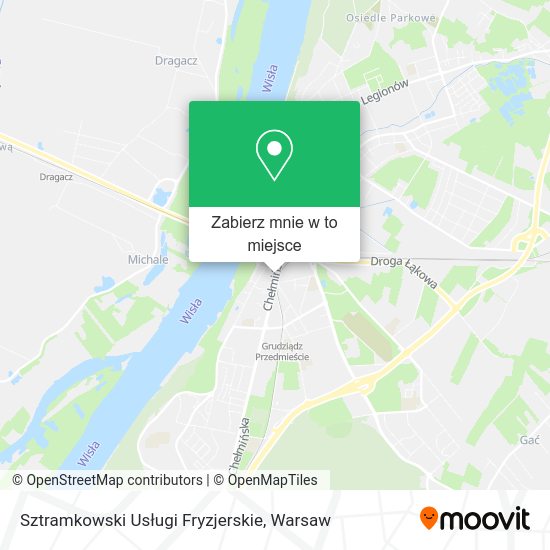 Mapa Sztramkowski Usługi Fryzjerskie