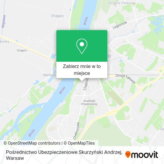 Mapa Pośrednictwo Ubezpieczeniowe Skurzyński Andrzej