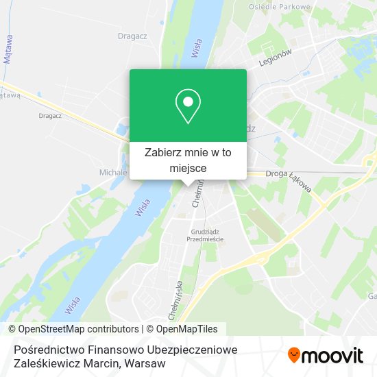 Mapa Pośrednictwo Finansowo Ubezpieczeniowe Zaleśkiewicz Marcin