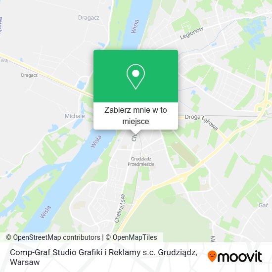 Mapa Comp-Graf Studio Grafiki i Reklamy s.c. Grudziądz