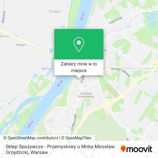 Mapa Sklep Spożywczo - Przemysłowy u Mirka Mirosław Grzędzicki