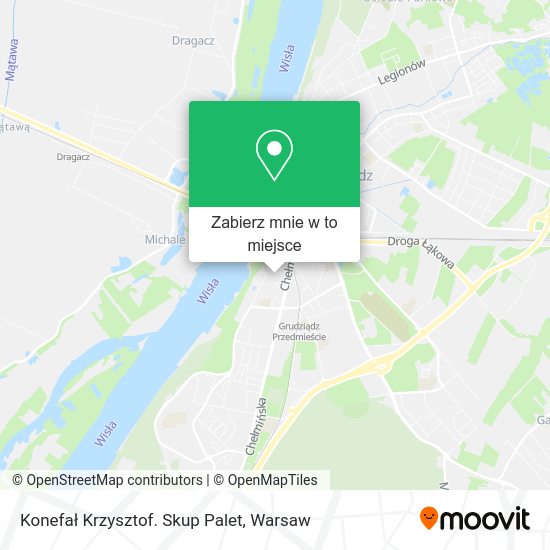 Mapa Konefał Krzysztof. Skup Palet