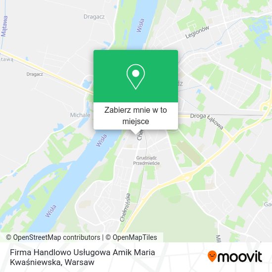 Mapa Firma Handlowo Usługowa Amik Maria Kwaśniewska