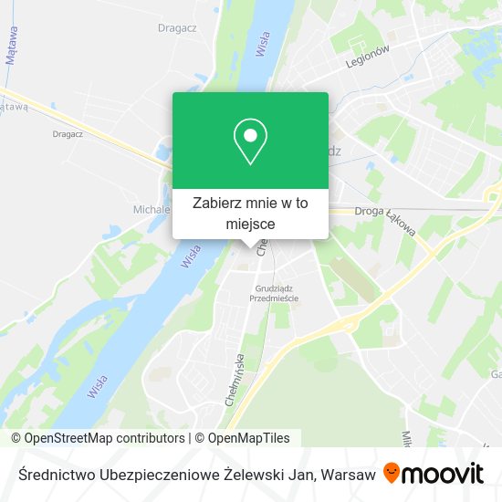 Mapa Średnictwo Ubezpieczeniowe Żelewski Jan