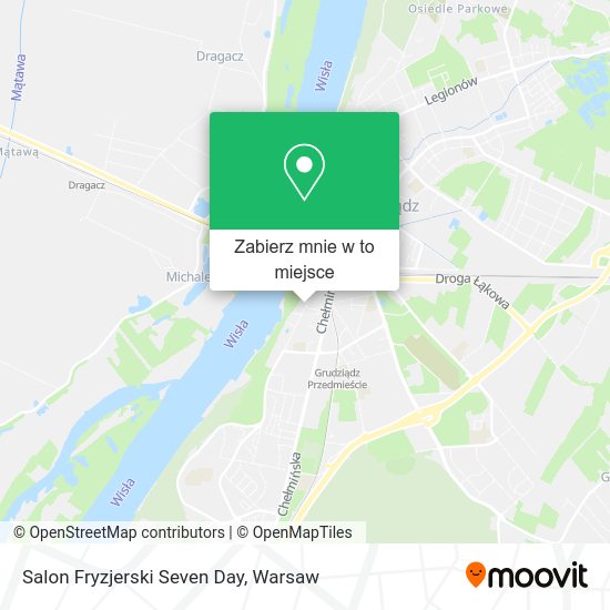 Mapa Salon Fryzjerski Seven Day