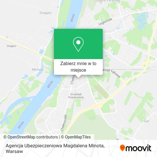 Mapa Agencja Ubezpieczeniowa Magdalena Minota