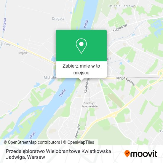 Mapa Przedsiębiorstwo Wielobranżowe Kwiatkowska Jadwiga