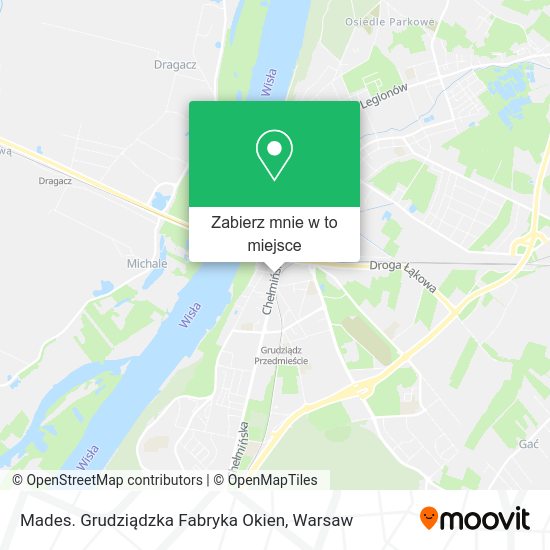 Mapa Mades. Grudziądzka Fabryka Okien