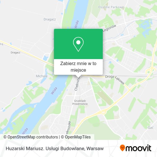 Mapa Huzarski Mariusz. Usługi Budowlane