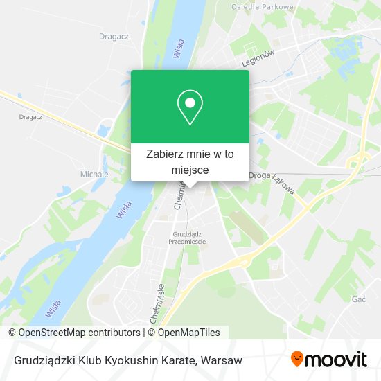 Mapa Grudziądzki Klub Kyokushin Karate