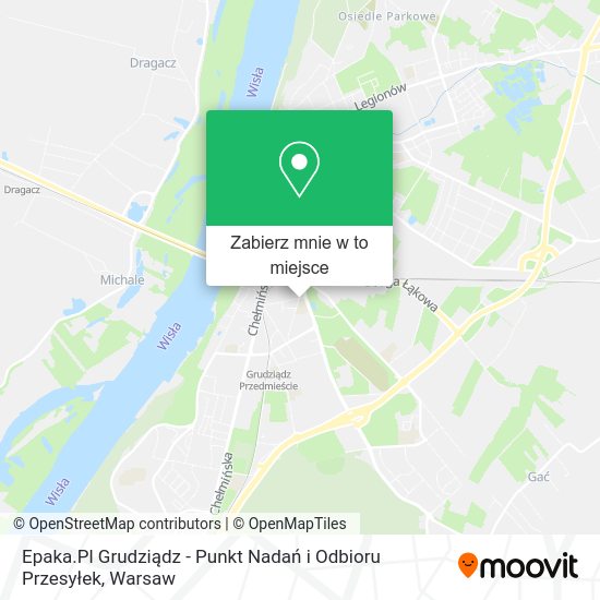 Mapa Epaka.Pl Grudziądz - Punkt Nadań i Odbioru Przesyłek