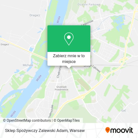 Mapa Sklep Spożywczy Zalewski Adam