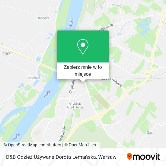 Mapa D&B Odzież Używana Dorota Lemańska