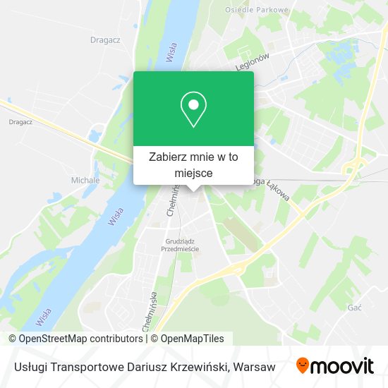 Mapa Usługi Transportowe Dariusz Krzewiński