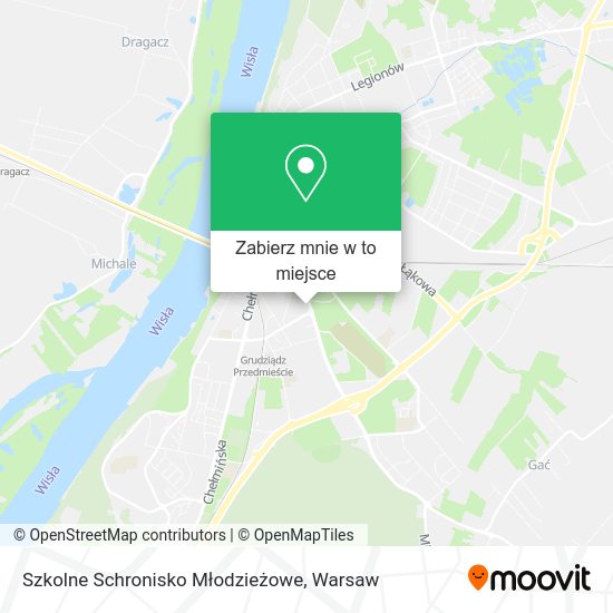 Mapa Szkolne Schronisko Młodzieżowe