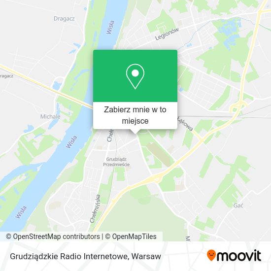 Mapa Grudziądzkie Radio Internetowe