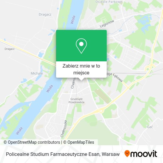 Mapa Policealne Studium Farmaceutyczne Esan