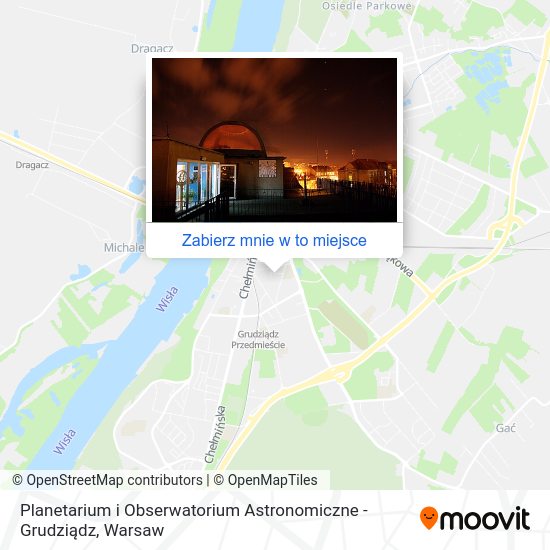 Mapa Planetarium i Obserwatorium Astronomiczne - Grudziądz