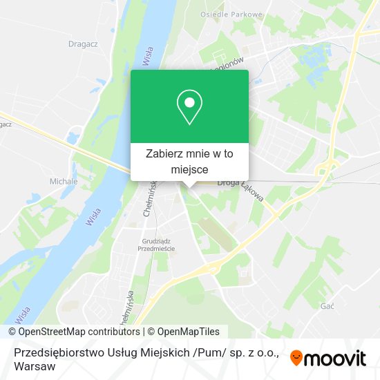 Mapa Przedsiębiorstwo Usług Miejskich /Pum/ sp. z o.o.