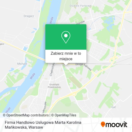 Mapa Firma Handlowo Usługowa Marta Karolina Mańkowska