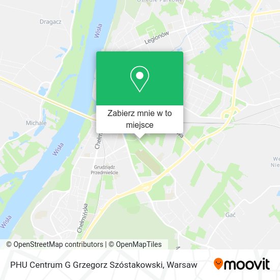 Mapa PHU Centrum G Grzegorz Szóstakowski