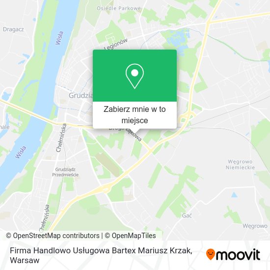 Mapa Firma Handlowo Usługowa Bartex Mariusz Krzak