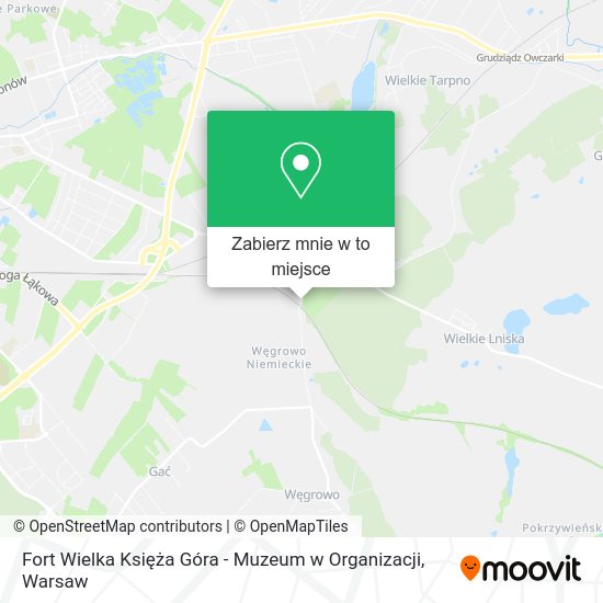 Mapa Fort Wielka Księża Góra - Muzeum w Organizacji