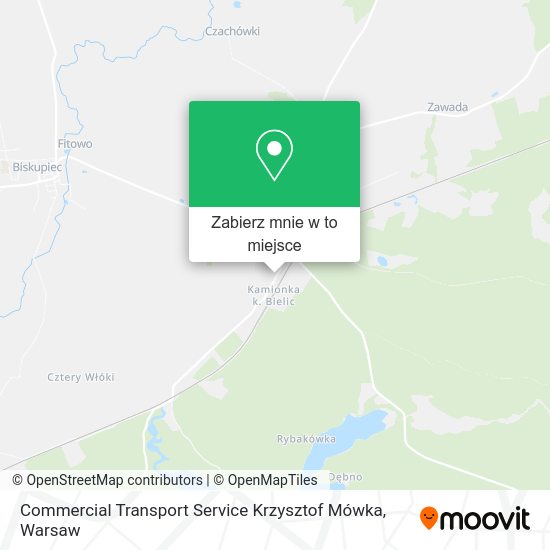 Mapa Commercial Transport Service Krzysztof Mówka