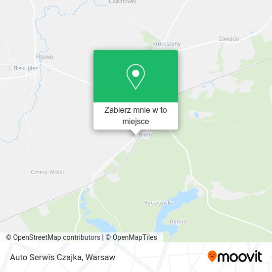 Mapa Auto Serwis Czajka