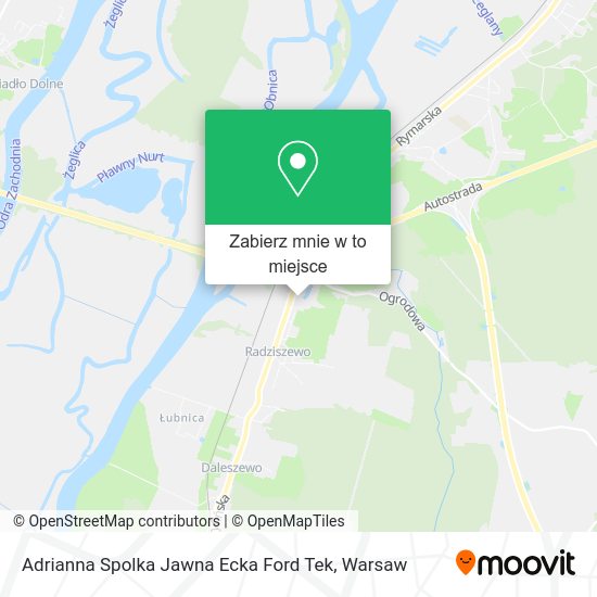 Mapa Adrianna Spolka Jawna Ecka Ford Tek