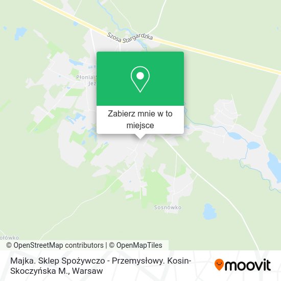 Mapa Majka. Sklep Spożywczo - Przemysłowy. Kosin-Skoczyńska M.