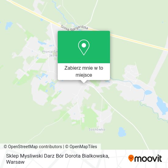 Mapa Sklep Mysliwski Darz Bór Dorota Bialkowska