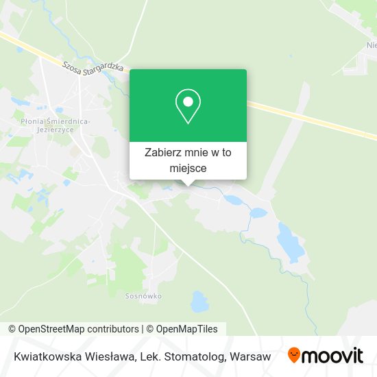 Mapa Kwiatkowska Wiesława, Lek. Stomatolog