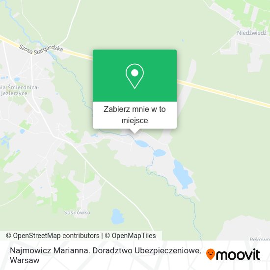 Mapa Najmowicz Marianna. Doradztwo Ubezpieczeniowe