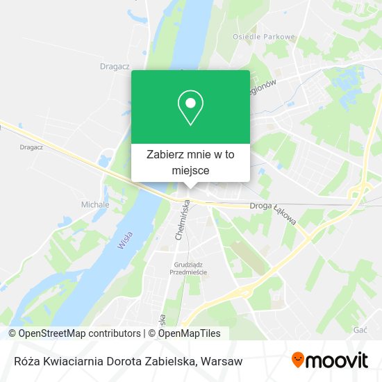 Mapa Róża Kwiaciarnia Dorota Zabielska