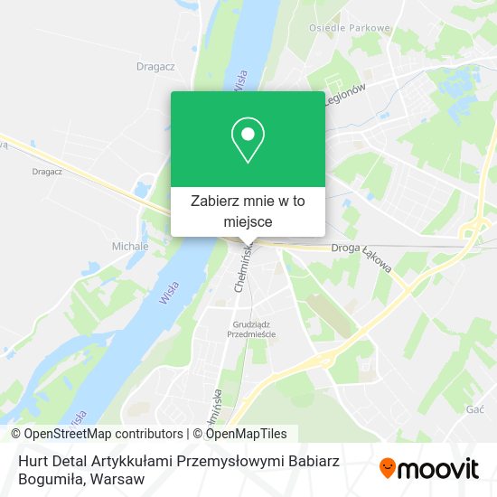 Mapa Hurt Detal Artykkułami Przemysłowymi Babiarz Bogumiła