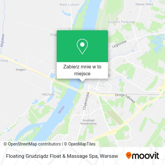 Mapa Floating Grudziądz Float & Massage Spa