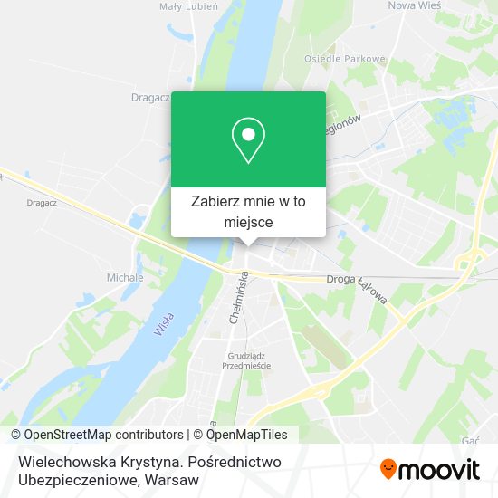 Mapa Wielechowska Krystyna. Pośrednictwo Ubezpieczeniowe