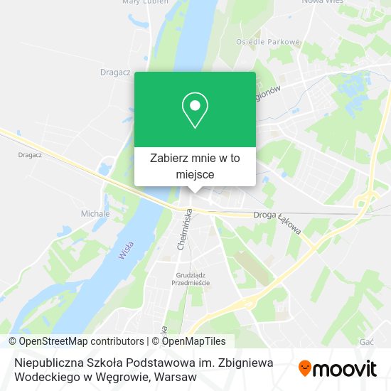 Mapa Niepubliczna Szkoła Podstawowa im. Zbigniewa Wodeckiego w Węgrowie