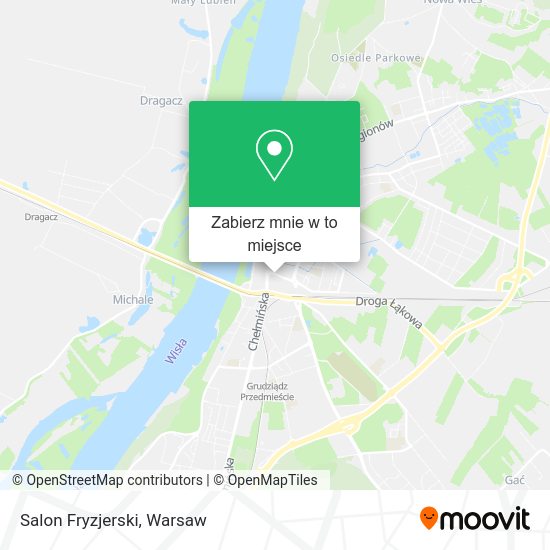 Mapa Salon Fryzjerski