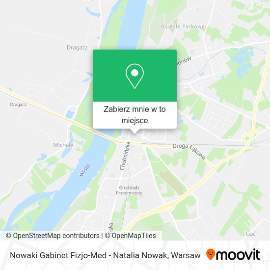 Mapa Nowaki Gabinet Fizjo-Med - Natalia Nowak