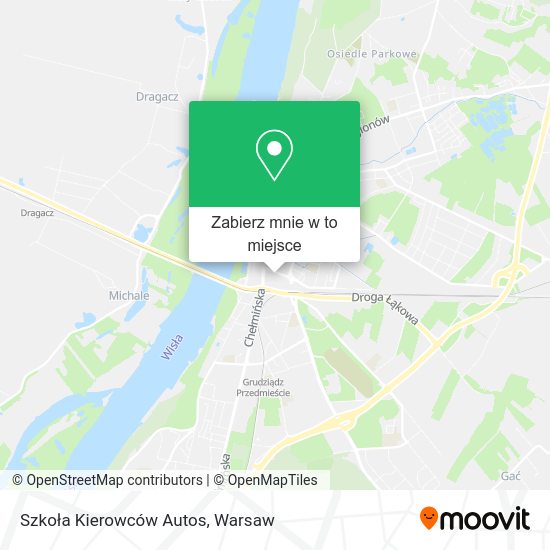 Mapa Szkoła Kierowców Autos