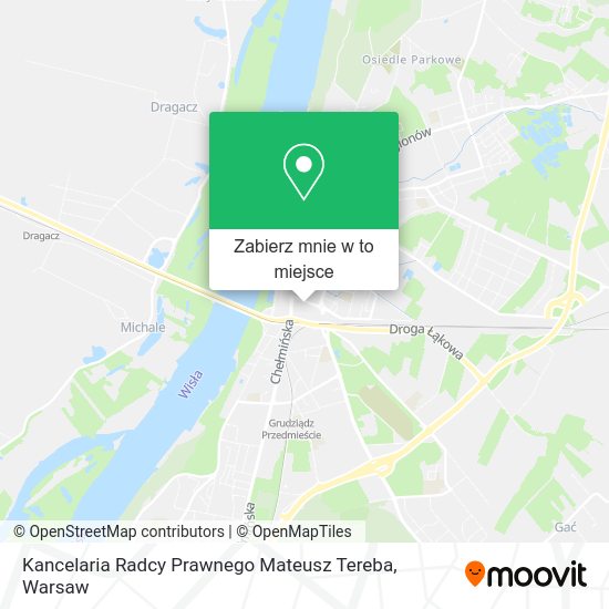 Mapa Kancelaria Radcy Prawnego Mateusz Tereba